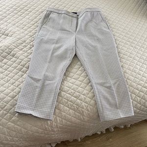 Theory stretch cotton capri pants